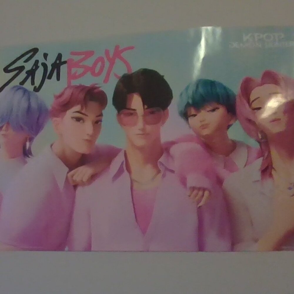 kpop demon hunters saja boys poster
